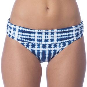 🆕 LA BLANCA MOODY BLUES BANDED BIKINI BOTTOMS NWT